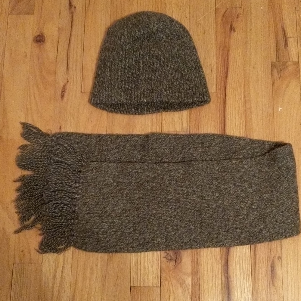 Brown Hat, and Brown Scarf